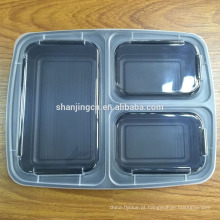 China Recipientes de alimento plásticos da microonda de Bento da lancheira da caixa 3 do compartimento para crianças